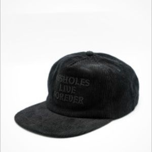 Alf Black Corduroy Snapback hat linda fine gold assholeslive forever ONESIZEFITS